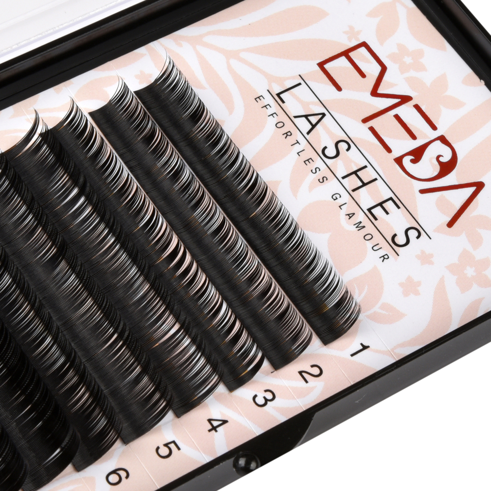 Thickness/Diameter 0.15mm C Curl Mixed Length Individual Classic Eyelash Extensions ZX081